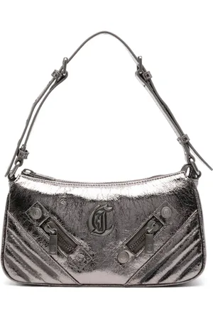 Roberto Cavalli Metallic-finish shoulder bag