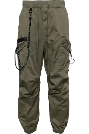 Musium Div. Logo-patch tapered trousers