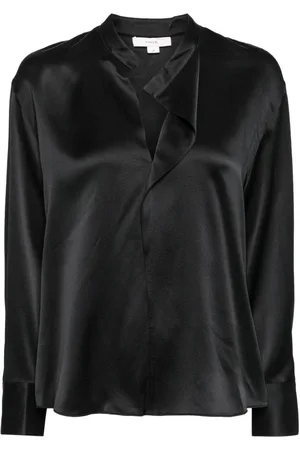 Vince Draped silk blouse