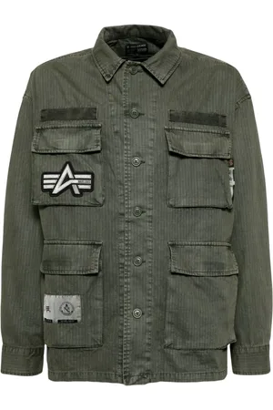Izzue Patch-embroidered shirt jacket