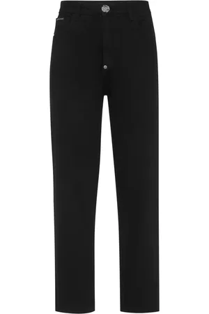 Philipp Plein Logo-patch straight-leg jeans