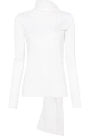 Totême Draped-scarf sweater
