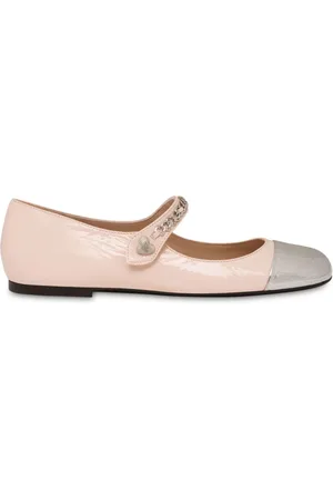Moschino Chain link-detail leather ballerinas