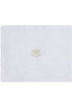 MARIE CHANTAL Crest-embroidered cushion cover