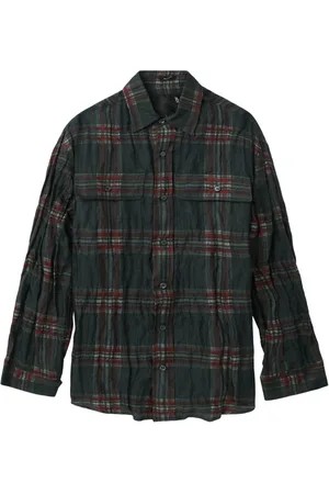 R13 Plaid long-sleeve shirt