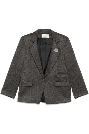 Kaos Herringbone-pattern blazer