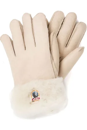 Parajumpers Logo-patch shearling gloves