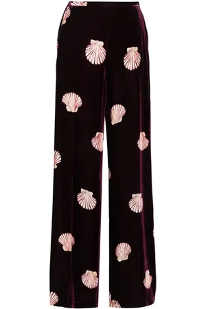 FORTE FORTE Shell velvet wide trousers