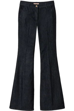 Twin-Set Pressed-crease flared jeans
