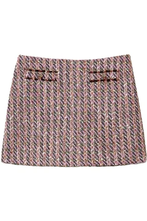Twin-Set Boucl?? lurex mini skirt