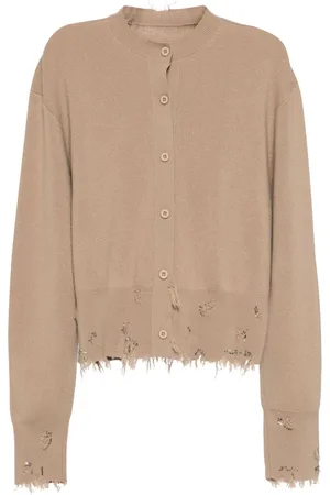 JNBY Distressed button-up cardigan
