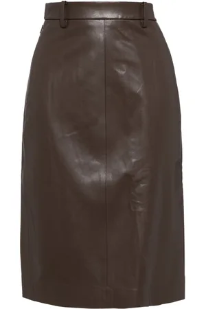 JNBY Leather A-line skirt