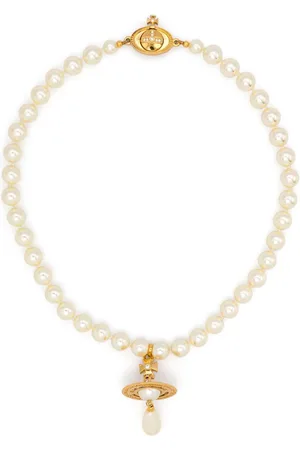 Vivienne Westwood One Row Pearl Drop choker