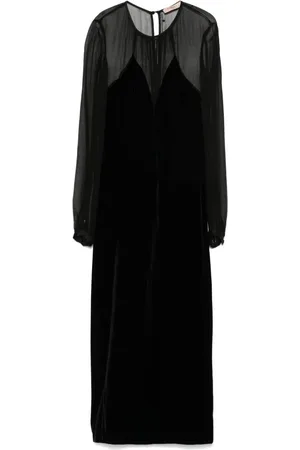 Twin-Set Velvet midi coat