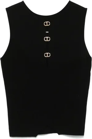 Twin-Set Logo-plaque top