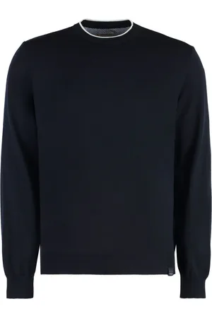 Paul & Shark Contrasting-piping wool sweater