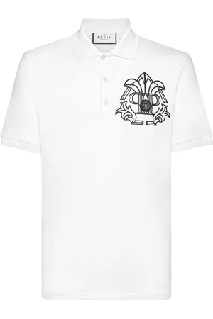 Philipp Plein Skull & Bones piqu?? polo shirt