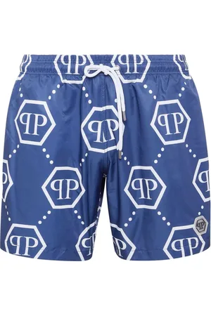 Philipp Plein Monogram pattern swim shorts