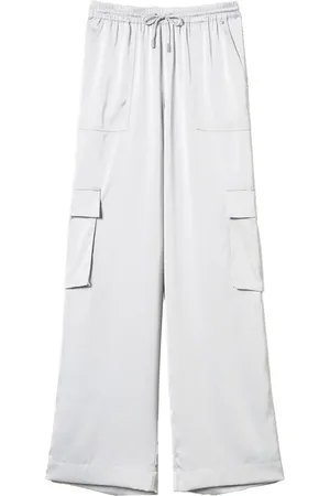 Twin-Set Satin cargo trousers