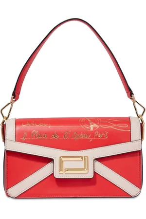 LANCEL Leather medium flap bag