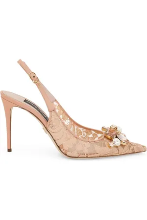 Dolce & Gabbana Rainbow Lace 90mm slingback pumps