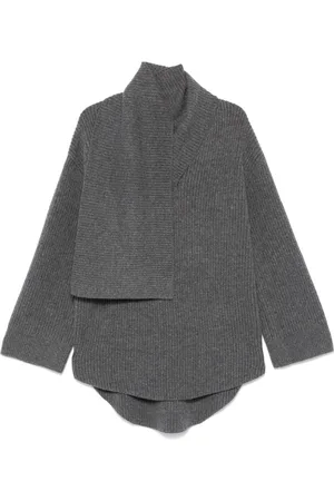 Totême Attached-scarf sweater