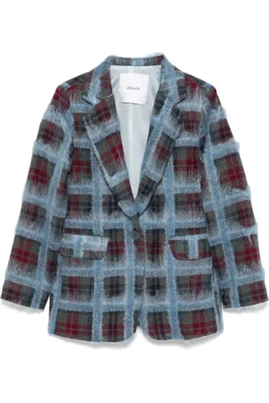 MISS GRANT Check-print blazer