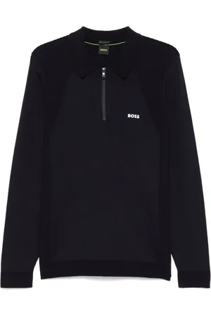 HUGO BOSS Rubberised-logo polo shirt