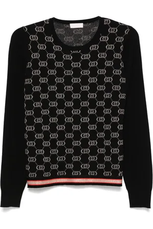 Liu Jo Jacquard-monogram sweater