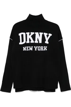 DKNY Logo-intarsia sweater