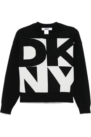 DKNY Logo-jacquard sweater