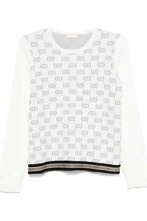Liu Jo Jacquard-monogram sweater