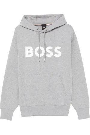 HUGO BOSS Rubberised-logo hoodie