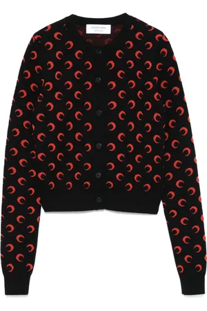 Marine Serre Moon-jacquard cardigan