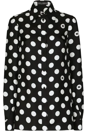 Dolce & Gabbana Polka-dot silk twill shirt
