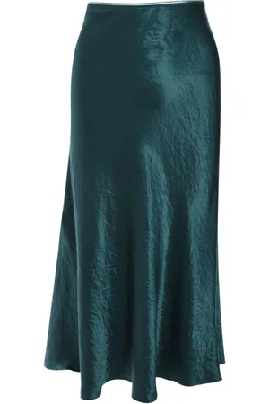 Vince Satin midi skirt