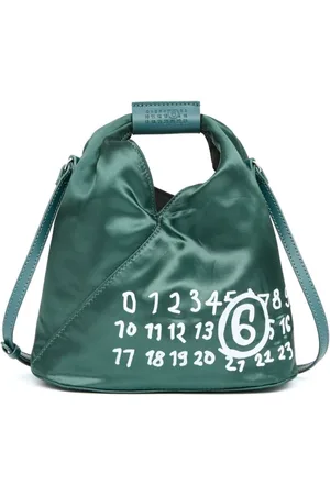 Maison Margiela Japanese logo-print satin crossbody bag