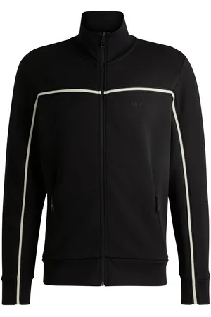 HUGO BOSS Logo-print zip-up jacket