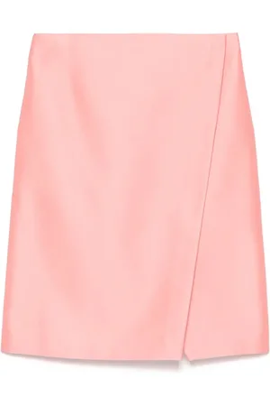 Serafini Duchess satin wrap mini skirt
