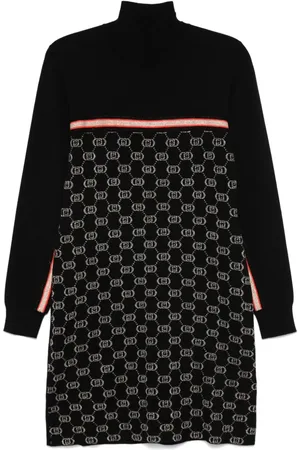 Liu Jo Logo-jacquard knitted mini dress