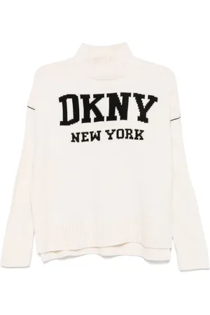 DKNY Logo-intarsia sweater