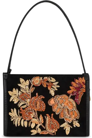 Etro Embroidered suede pouch