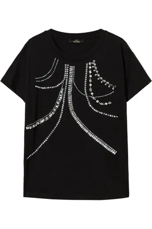 Twin-Set Crystal-embellished T-shirt