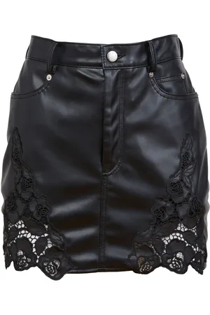 FLEUR DU MAL Guipure-lace mini skirt