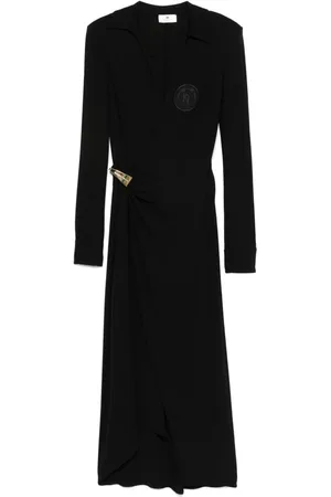 Elisabetta Franchi Draped jersey midi dress
