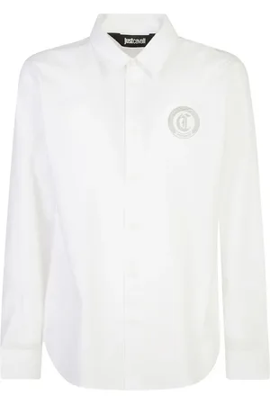 Roberto Cavalli Logo-print cotton shirt