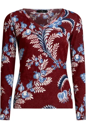 Etro Floral-print knitted top
