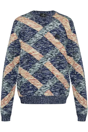 Etro Pegaso-embroidered wool sweater