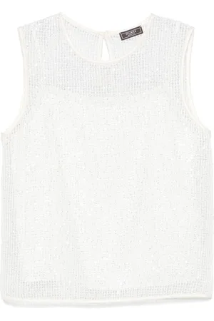 PESERICO SIGN Open-knit top