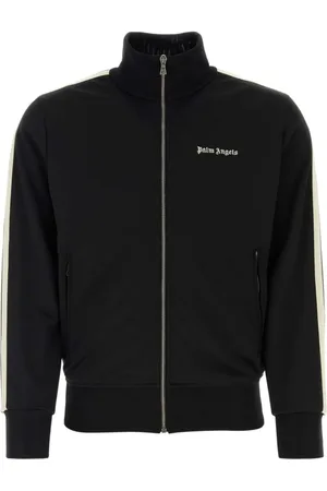 Palm Angels Logo-embroidered sport jacket